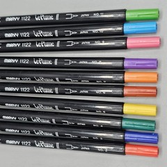 Vintage Marvy Pens Le Plume II pack of 10 Colors 2-11 Japan Watercolor