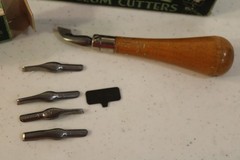 Vintage Speedball Linoleum Cutter No. 1 Boxed with Blades