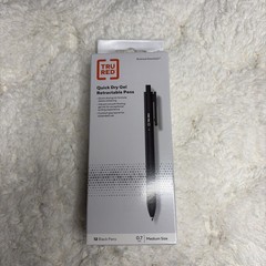 TRU RED Ballpoint Retractable Pen Point 1.0mm Black Box of 12 – NEW!
