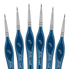 Detail Paint Brushes10/0, 6PC Extra fine Detail Miniature Paint Brush Very Fi…