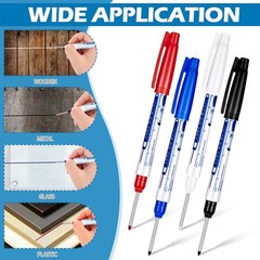 4 Pcs Deep Reach Markers Long Nose Waterproof Deep Hole Marker Carpent