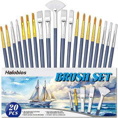 Paint Brushes Set, 20PCS Painting Brushes Different Types of Brushes for Acrylic