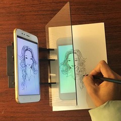 20*13*0.15cm Optical Drawing Board Copy Projector Sheet Tracing Painting Panel N