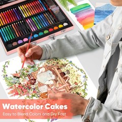 Arts and Crafts Supplies, 183-Pack Drawing Painting Set for Kids Girls Boys Teen