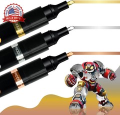 3 Colors Liquid Chrome Markers – Permanent Mirror Chrome Pens, Chrome Paint Pens