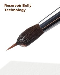 Watercolor Brushes Set of (4, 8, 10, 12,18) Extended Needle Point, Natural & 5