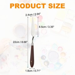5pcs Painting Palette Knife 3.35 x 0.94 Inch Stainless Steel with Plastic Handle