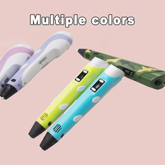 Electronic 3D Printing Pen with LED Display 25M PLA Filament Children USB Drawin