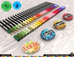 28 Wildflower Colors Acrylic Paint Pens Studio Color Series Markers Set 3mm Medi