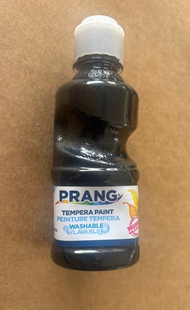 Black Washable Tempera Paint – 8 Oz Bottle for Effortless Art Creation