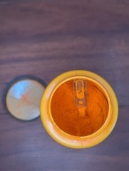 1980s Crayola Powder Paint Orange Binney & Smith Art No. 1600 16 Oz Bottle