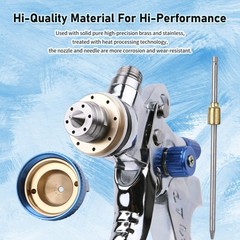 HVLP Spray Gun Kit, 4 Nozzles & 10 Disposable Paint Cups for Auto | Automotiv…