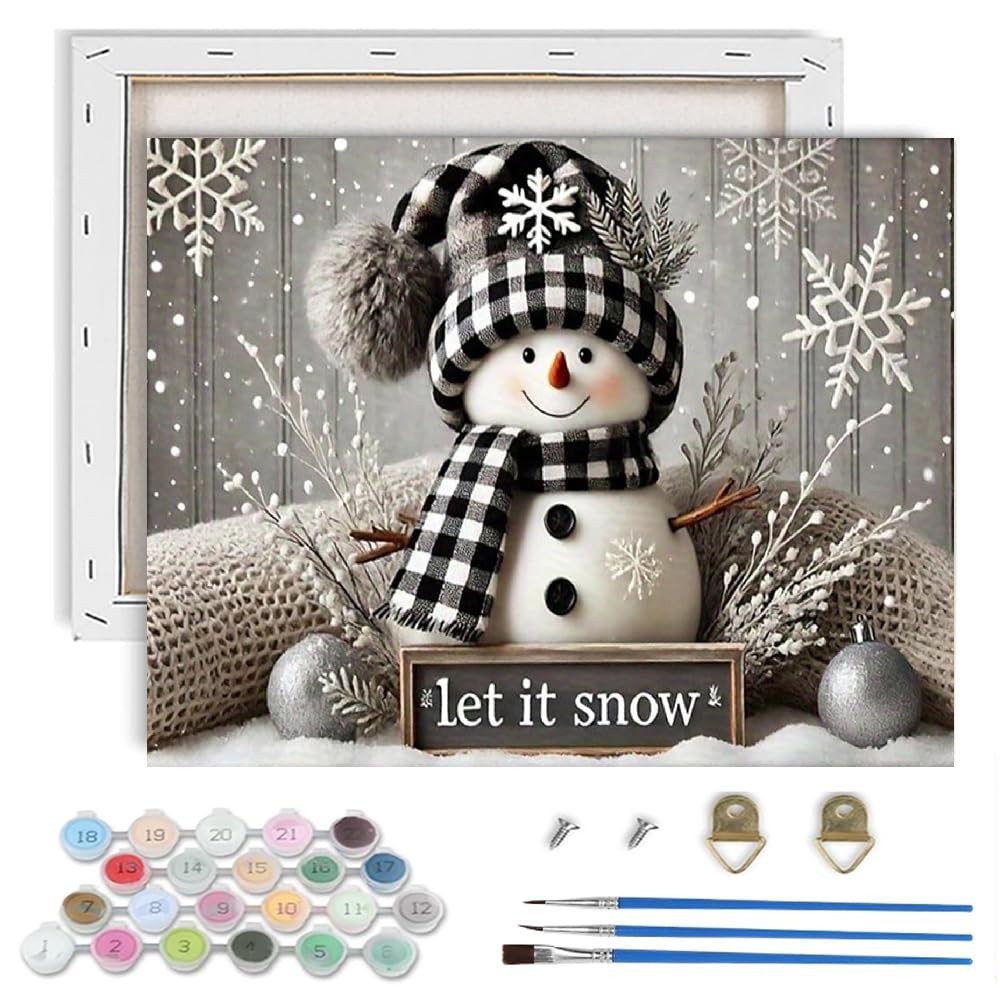 TCDZMYGS Christmas Paint by Numbers 9.5 X 11.8 Inches, paint number-1015-4