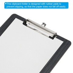 Wooden Clipboard for 8.5″x11″ Paper, A4 Letter Size Black Wood Texture