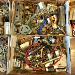2 pounds “Steampunk Parts for Artist”- assorted smalls – clean bulk#RT41