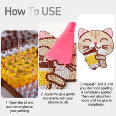 Topwey Diamond Painting Accessories, Glue for Art, 125ml x 2, Clear