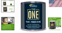Durable Non-Toxic White Gloss Paint & Primer for Cabinets, Furniture, & More
