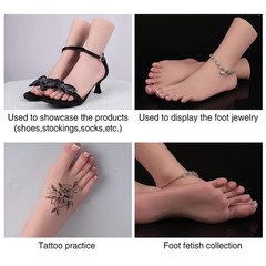 Female Foot Realistic Silicone Feet with Skeleton Mannequin Foot Display for …