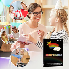 Art Supplies Teen Girl Boys Gifts Trendy Stuff, 12 Colored Rainbow Pencils, Stoc