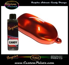 INSPIRE AIRBRUSH CANDY ORANGE 4oz (SOLVENT), CUSTOM PAINT, HOK, ARTIST, HOT ROD