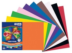 250 Sheets 12 x 18 Construction Paper, 10 Assorted Colors, PAC6589, Bulk