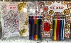 Leisure Arts Wonders Of Color Art Coloring Book Set 5 Books + Pencils + Markers