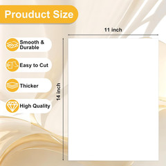 11×14 White Poster Boards Heavyweight Blank Art Display Paper 50 Pack