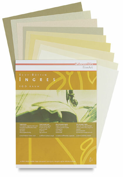 Hahnemuhle Ingres Pastel Paper Pad 100gsm 20 sheets :24x31cm – 30x40cm – 42x56cm