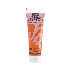 Studio Acrylics High Viscosity Fine Acrylic 250 ml Iridescent Orange Yellow