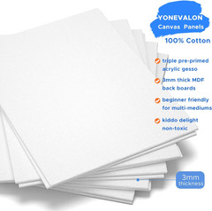36 Pack 11X14In Canvas Boards for Painting, Bulk Blank Canvases for Art Practice