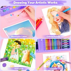 Art Drawing Set Kit for Kids Children Teens and Adults Coloring Painting Supplie