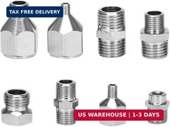 8-Piece Airbrush Adapter Kit, Professional Fitting Connector Set for Air Compres
