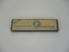 Vintage Mars Staedtler Lumograph Drawing Leads w/Box & Wooden Holder – Germany