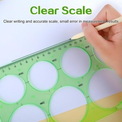 Circle Template for Drawing Drafting, 4Pcs Plastic Circle/Oval/Triangle…
