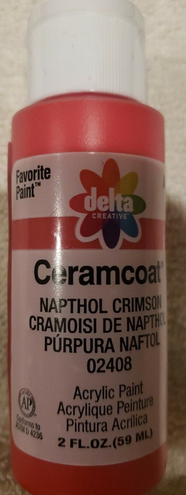 Delta Creative Ceramcoat Acrylic Paint (2 oz), 2408 Napthol Crimson