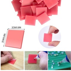 60 Pcs Painting Glue Clay Wax for DIY 0.8 x inches (2 x 2 cm), Red