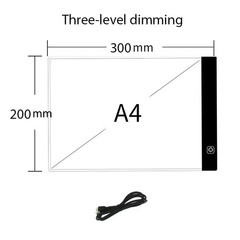 Led Drawing Copy Pad 3 Level Dimmable Board Table Animation Painting Educational