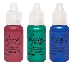 Ranger, Liquid Pearls, Dimensional Paint, 3, Red, Green, Blue Velvet, New 2026