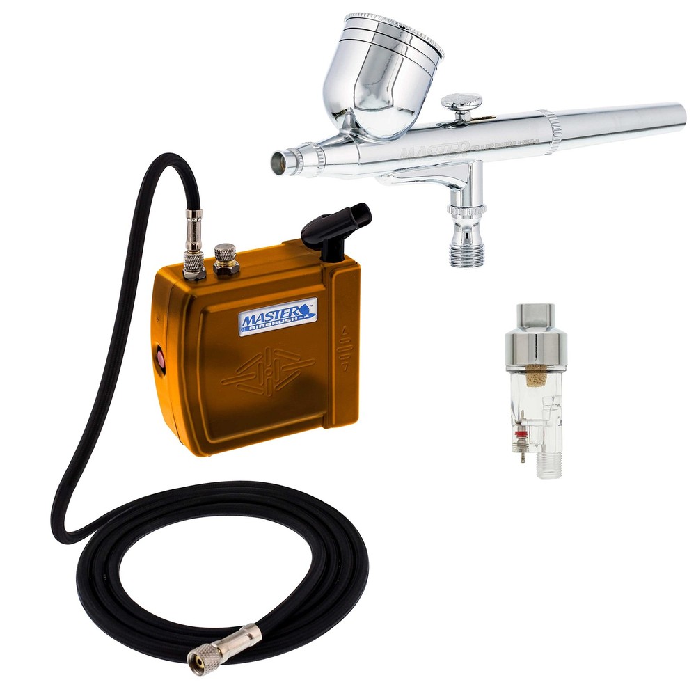 Multi-Purpose Air Brush Kit with Mini C16-G Air Compressor, Airbrush & ARC Ca…