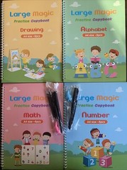 large magic practice copybook alphabet Reusable For Kids Age 3-5 A4