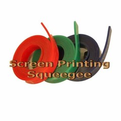 Silk Screen Printing Squeegee Single 50mm x 9mm x 6FT / Roll 70 Duro (Green)
