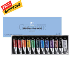 15ml 12 Tubes, Carmine, Scarlet Red, Permanent Yellow Orange, Yellow, Green…