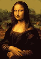 Paint by Number Kits, Da Vinci Oil Painting Art Works DIY 40x50cm,Mona Lisa
