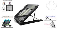 Ventilated Metal Stand for Tablets, Laptops & LED Light Boxes – 9.45×7.48 Inch