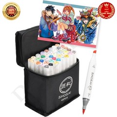 SHOSAI Marker pen Set 36 colors 40 pieces Calligraphy and Thick Type JAPAN