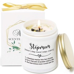 Stepmom Candle, Mothers Day Gifts for Stepmom,Step Mother Gift, Mom White