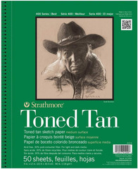 400 Series Sketch Pad, Toned Tan, 9X12 Inch, 50 Sheets – Artist Sketchbook fo…