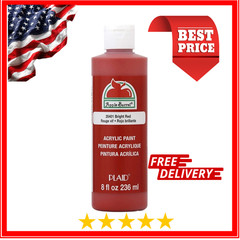 Acrylic Paint in Assorted Colors 8 Ounce J20401 Bright Red