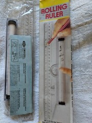 Edmark Clear Metric 30cm 12 in. Multi Purpose Drawing Rolling Parallel Ruler NEW