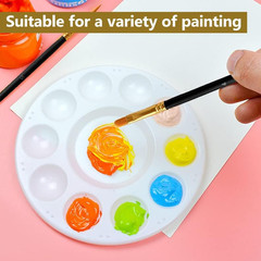 10 Pack Nylon Hair Paint Brushes Set for Acrylic, Watercolor and Oil Painting –
